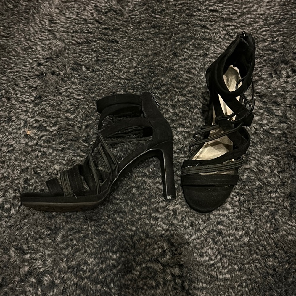 Strappy Black Heel